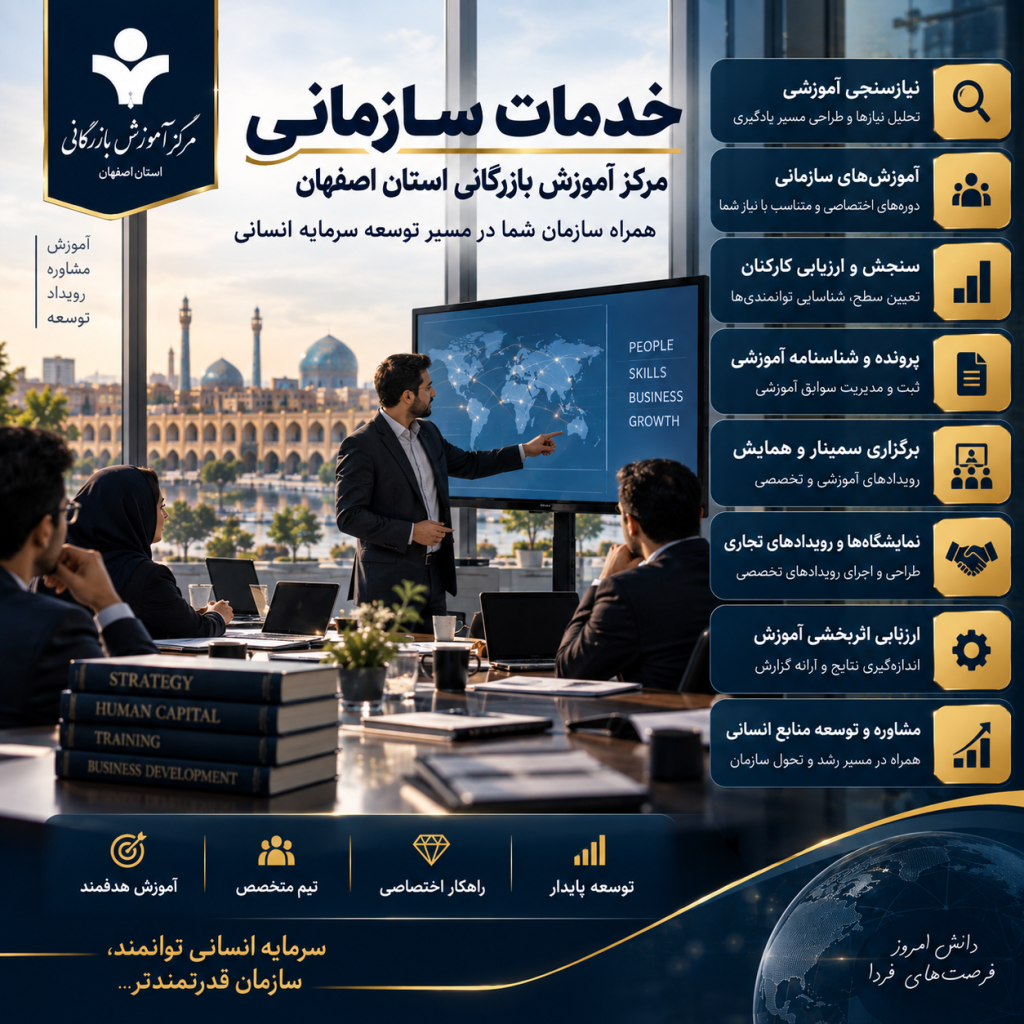 آموزش سازمانی و توسعه سرمایه انسانی در مرکز آموزش بازرگانی اصفهان