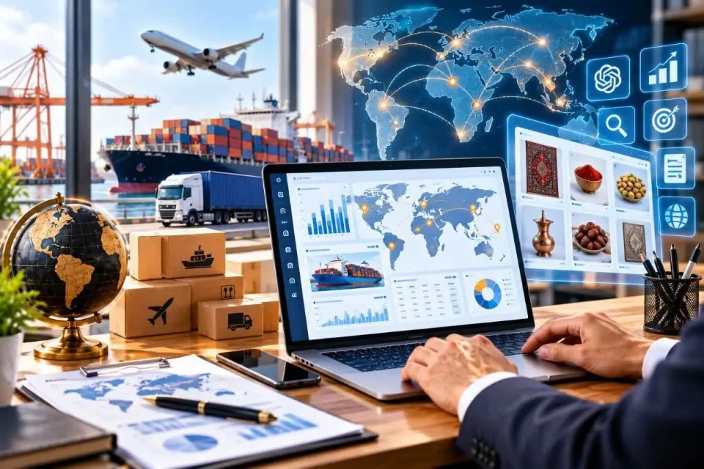 بازاریابی صادراتی با ابزارهای هوش مصنوعی
